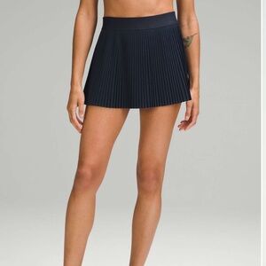 NWT lululemon Lululemon Varsity High-Rise Pleated Tennis Skirt True Navy